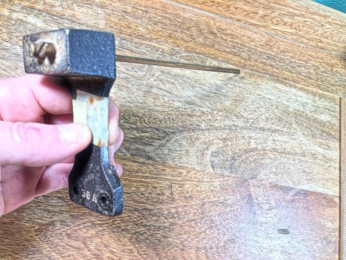 Old 2 Rod Clock Chimes 8 1/2 Inches Long Stamped 38A    (K9522)