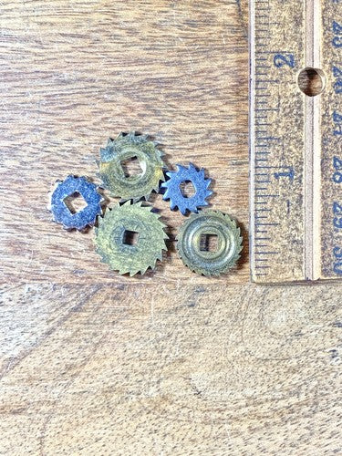 Assorted Lot Of Old Clock Movement Click Wheels (Lot Of 5) (KD2024)