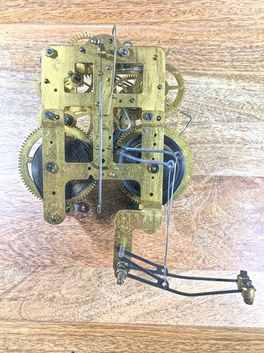 Seth Thomas 89K Clock Movement Lower Back Plate (Pivots Look Good)   (K9398)