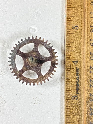 Gilbert Kitchen Clock Movement Time Side 4th Wheel (See Pics To ID) (KD1611)