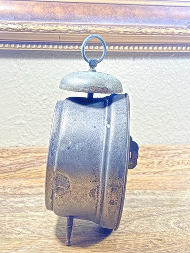 Antique Seikosha Alarm Clock For Parts Or Repair (Time Spring Blown)   (K9965A)
