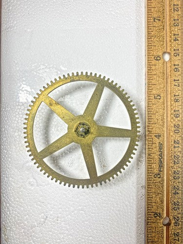JC Brown Clock Movement (8Day) Time Side 2nd Wheel (KD1439)