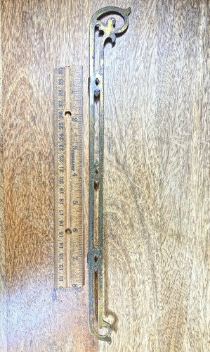 Antique Brass Banjo Clock Side Trim 12 Inches Long      (LL5250)