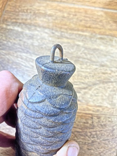 Cuckoo Clock Cast Iron Pine Cone Weight 1290g, 6.7 Inches Long   (WT003)