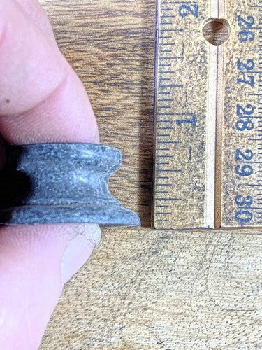 Antique Round Mantel Clock Column Base (Takes 3/4 Inch Round Column)    (KD1361)