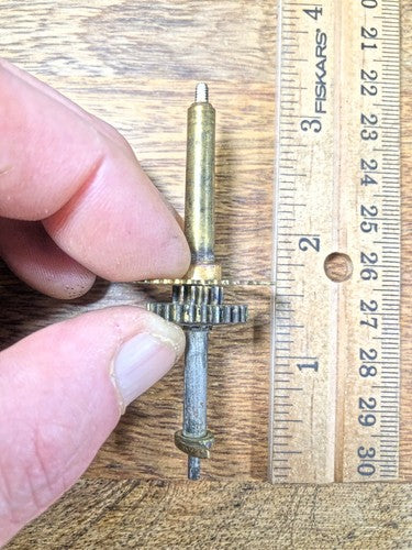 Waterbury Clock Movement Hands Post (See Pics to ID Mvmt)   (K8334)