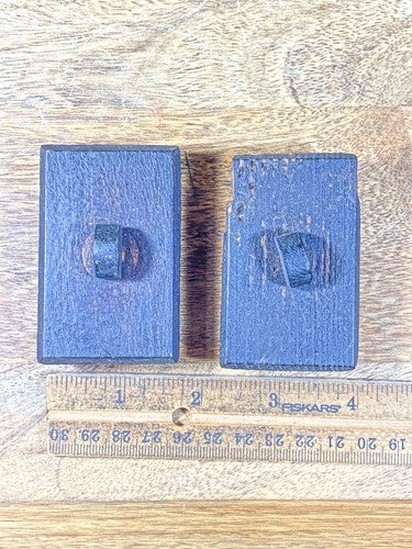 Old Wooden Clock Side Doors Set (1 3/4 X 2 3/4 Inches)  (KD1944)