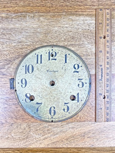 Antique Waterbury 8 Day Clock Movement Dial Pan   (KD019)