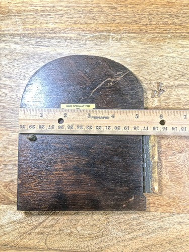 Tambour Clock Back Door 6 5/8 X 5 1/4 Inches     (K9344)