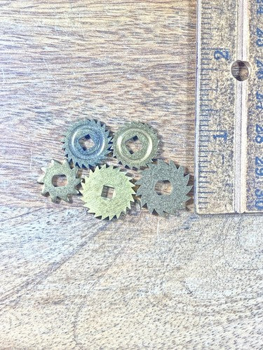 Assorted Lot Of Old Clock Movement Click Wheels (Lot Of 5) (KD2016)