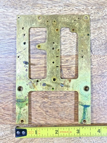 Ingraham (Stamped 11 20) Clock Movement Back Plate (Pivots Look Good)   (KD1126)