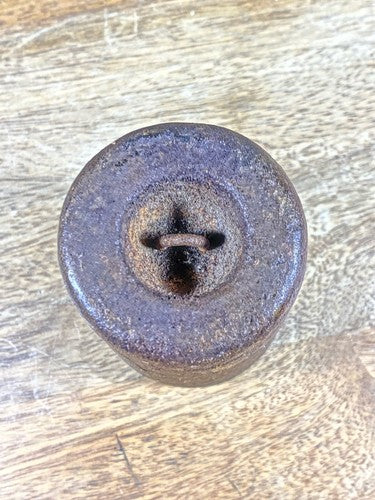 Antique Clock Weight 3 1/2 Inches Long 2 lb 14oz 2.16 Inch Diameter Base (WT021)