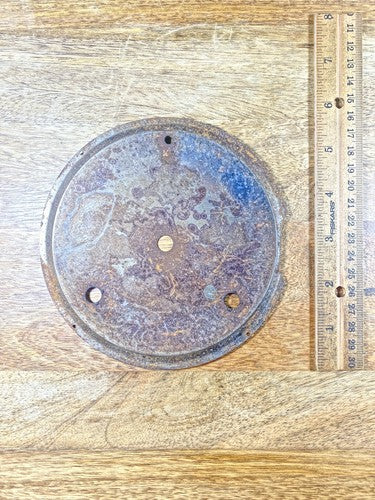 Old Ingraham Clock Movement Dial Pan (5.68 Inch Or 144.32mm Dia)    (KD270)