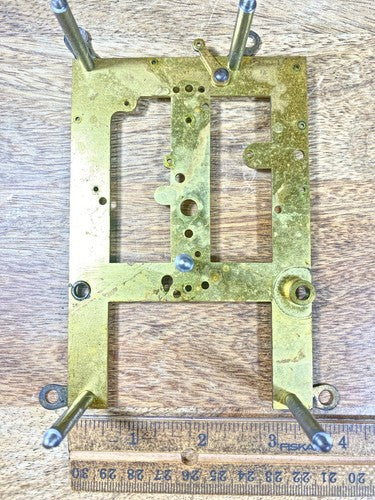 Old Sessions Clock Movement Front Plate (Pivots Look Good) (KD1660)