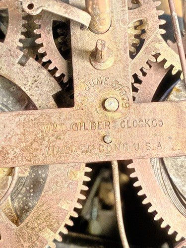 Gilbert Kitchen Clock Movement Strike Side Fly Wheel (See Pics To ID) (KD1613)