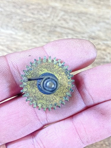 Ingraham Clock Movement (Stamped 06) Hands Post (KD1433)
