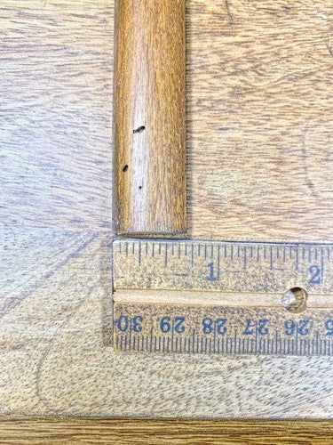 Old Junghans Wooden Clock Column, 4 11/16 long (Note The Worm Holes) (KD926)