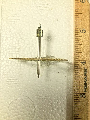Made In Japan Clock Movement Time Side 4th Wheel (See Pics To ID Mvmt) (K8607)