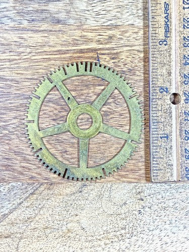 Antique Clock Movement Count Wheel  (65.58mm Dia, 9.30mm Inner Dia) (KD962)