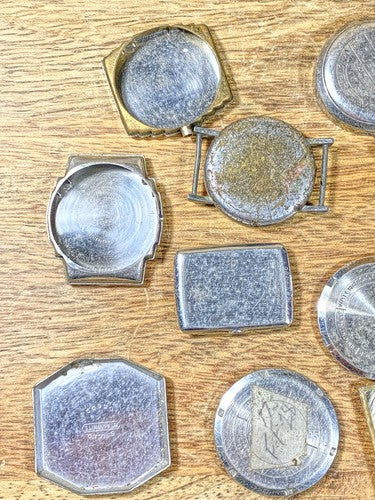 Assorted Lot Of Old Watch Case Parts (Lot Of 10) (KD1871)