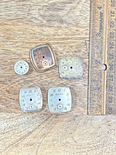 Assorted Lot Of Old Watch Dials (Lot Of 5) (KD2276)