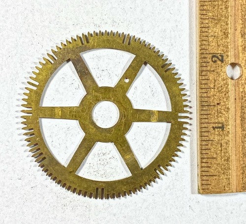 Antique Clock Movement Count Wheel  (61.69mm Dia, 10.20mm Inner Dia) (KD237)
