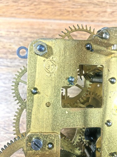 Seth Thomas 89K Clock Movement Lower Back Plate (Pivots Look Good)   (K9398)
