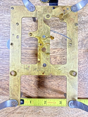 Ingraham (Stamped 11 20) Clock Movement Front Plate (Pivots Look Good)  (KD1127)