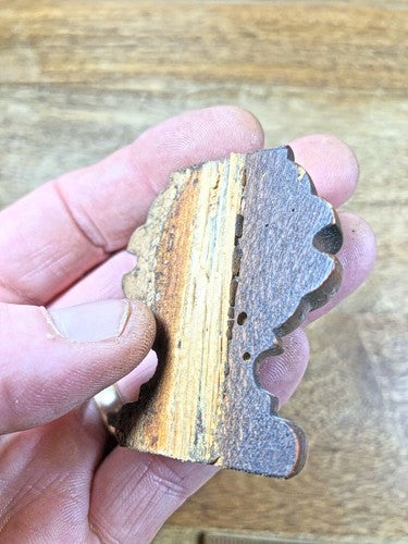 Old Junghans Wooden Clock Column Part  (K9744)