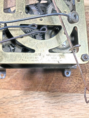 Herbert Herr Cuckoo Clock Movement Suspension Hanger (See Pics To ID) (K8048)