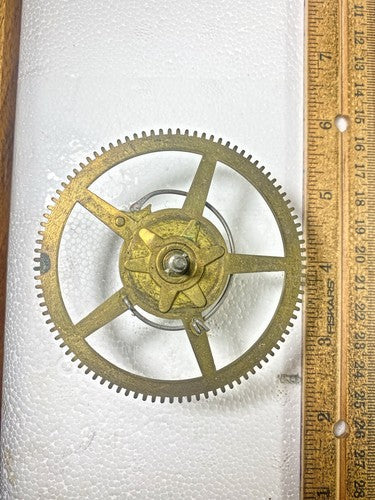 JC Brown Clock Movement (8Day) Time Side Main Wheel (KD1443)