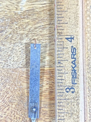 3 3/4 Inch Long Clock Pendulum Rod And Spring  (PR2)