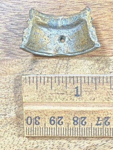 Old Black Mantel Clock Column Base (K9680)
