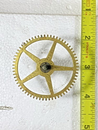 New Haven Clock Movement Time Side 2nd Wheel  (See Pics to ID Mvmt)     (KD1217)