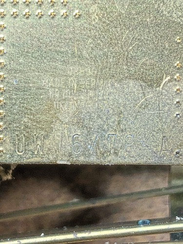 Old Urgos UW6 Series Clock Movement Pendulum Suspension Bridge (K8073)