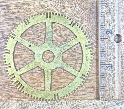 Antique Clock Movement Count Wheel  (65.89mm Dia, 9.21mm Inner Dia) (KD275)
