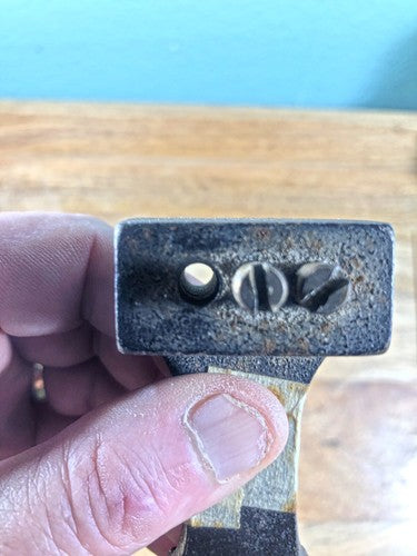 Old 2 Rod Clock Chimes 8 1/2 Inches Long Stamped 38A    (K9522)