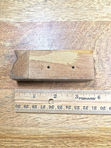 Black Mantel Clock Adamantine Trim 3 1/2 X 1 1/4 Inches    (K8255)