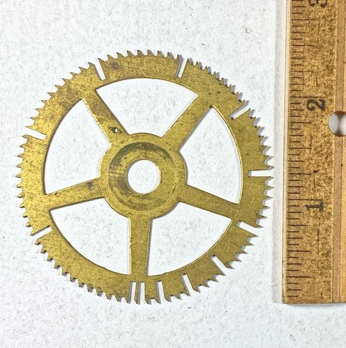 Antique Clock Movement Count Wheel  (63.92mm Dia, 8.62mm Inner Dia)   (KD219)