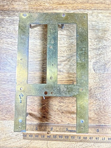 JC Brown Clock Movement (8Day) Back Plate (See Pics To ID Movement) (KD1451)