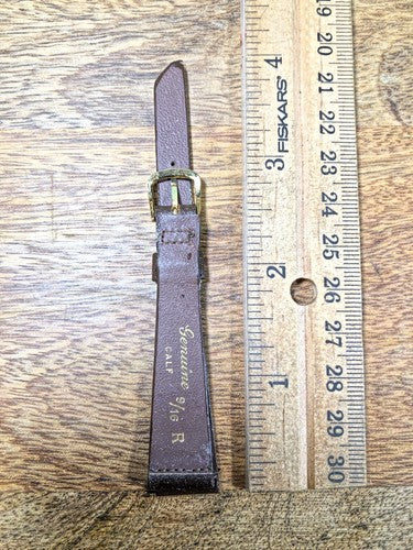 Vintage Speidel (NIB) Brown Calfskin Watch Band (14mm or 9/16") (K8315)
