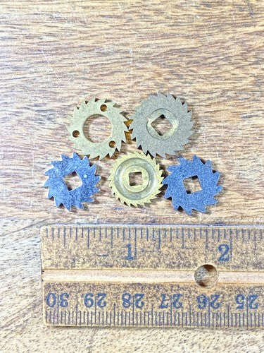 Assorted Lot Of Old Clock Movement Click Wheels (Lot Of 5) (KD2039)