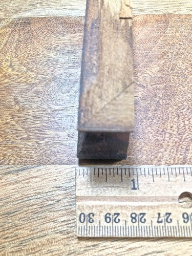 Black Mantel Clock Adamantine Trim 3 1/2 X 1 1/4 Inches    (K8255)