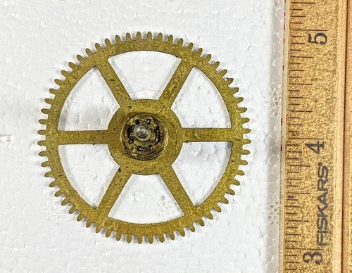 Seth Thomas Clock Movement (No. 44 ?/ See Pics) Time Side 2nd Wheel (KD681)