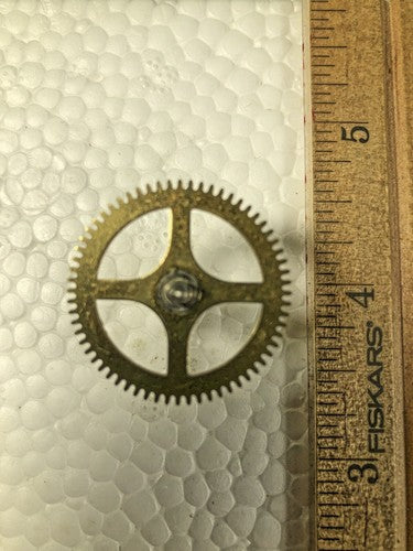 John Wanamaker Anniversary Clock Movement 3rd Wheel (See Pics To ID) (K9026)