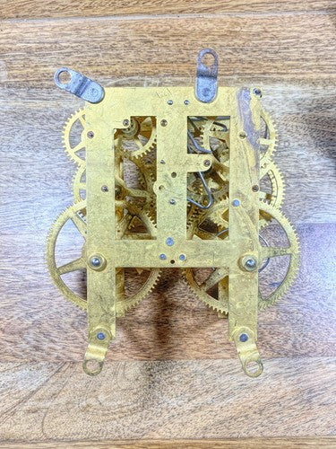 Ingraham 8 Day Clock Movement Drop Lever (See Pics To ID Mvmt)    (KD668)