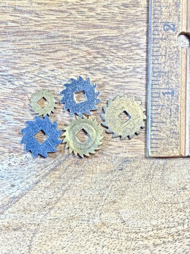 Assorted Lot Of Old Clock Movement Click Wheels (Lot Of 5) (KD2066)