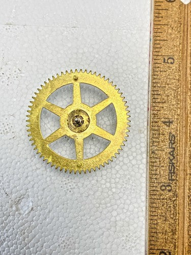 New Haven Clock Movement Strike Side 4th Wheel (See Pics to ID Mvmt) (KD2191)