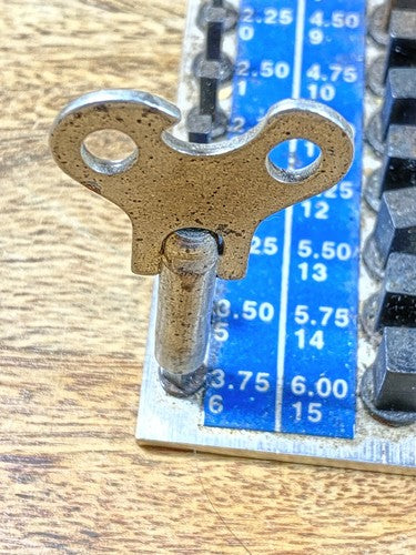 Old Clock Winding Key Number 6 Or 3.75mm      (Key Lot K9802)