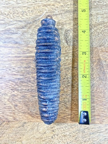 Cuckoo Clock Cast Iron Pine Cone Weight 268g, 4.5 Inches Long    (KD1227)